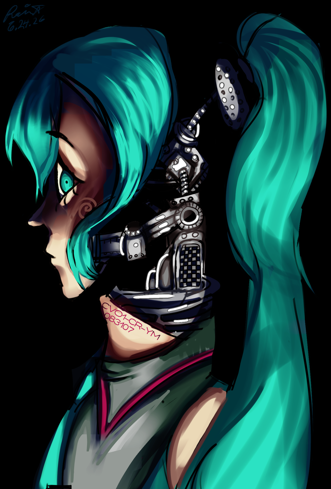 animatronic miku's interior mechanics